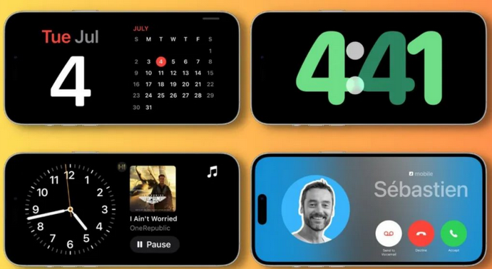 泰来苹果手机维修分享iOS17横屏充电待机显示有什么好处 