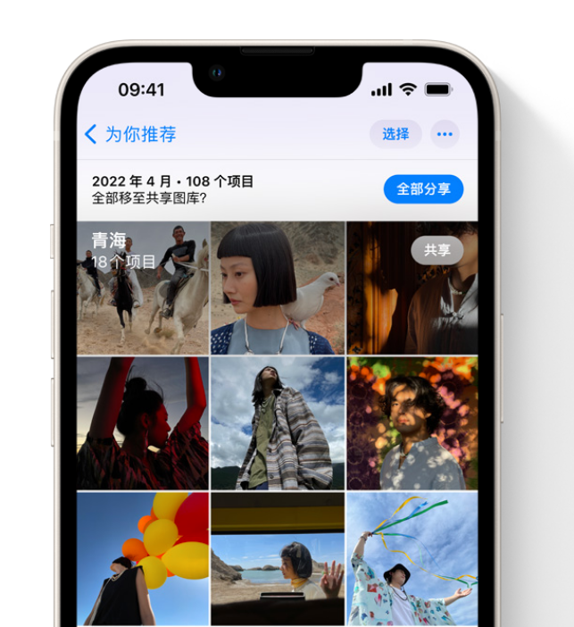 泰来苹果维修网点分享在 iPhone 上使用共享图库 
