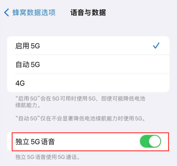 泰来苹果14维修分享iPhone 14 Pro如何开启VoNR 