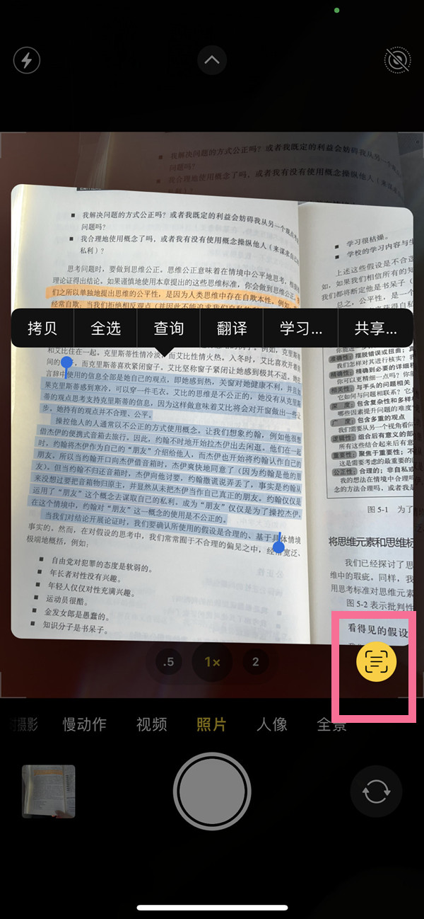 泰来苹果手机维修分享iOS 15照片文字怎么提取 