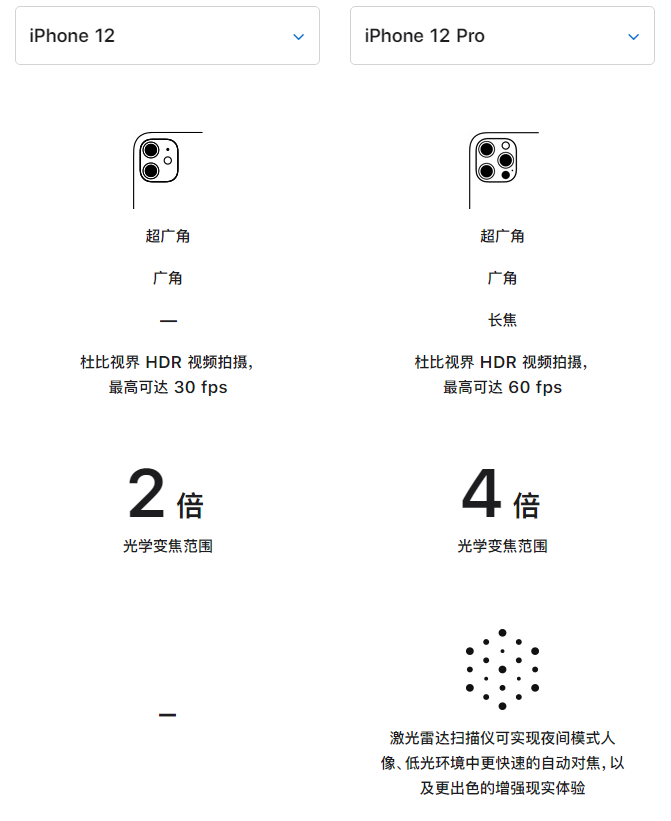 泰来苹果手机维修分享苹果 iPhone 12 与 iPhone 12 Pro 选哪款 